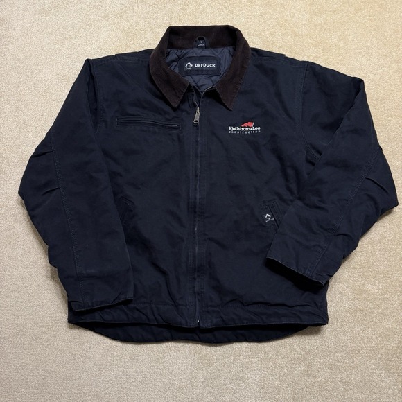 DRI DUCK Other - Dri Duck Outlaw Jacket Men's Large L Black Canvas Quilt Lined Dri-Duck Detroit